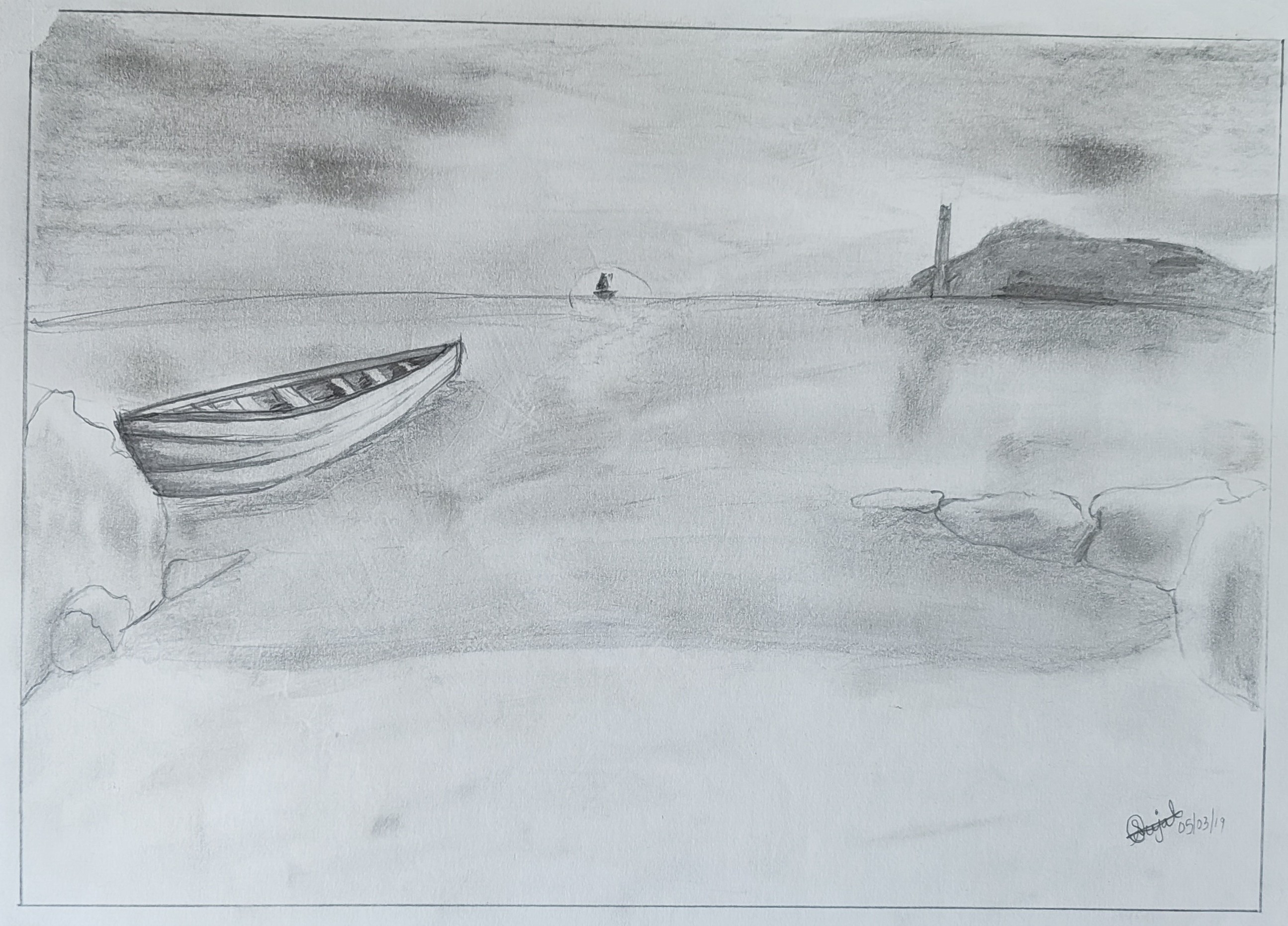 A Boat, A Lighthouse
