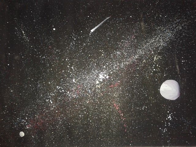 Galaxy from a Spray Can