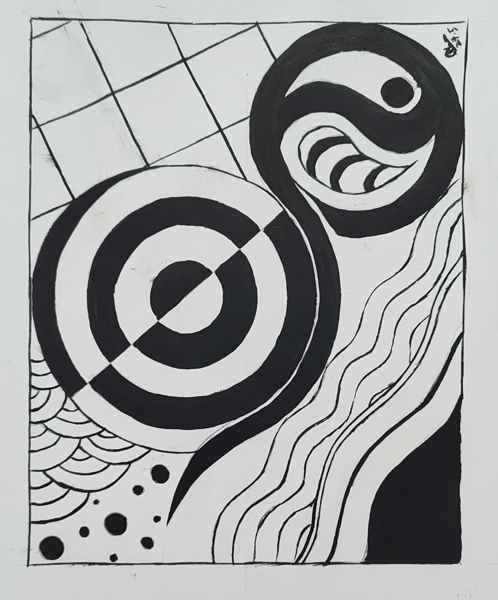 Spirals in Black