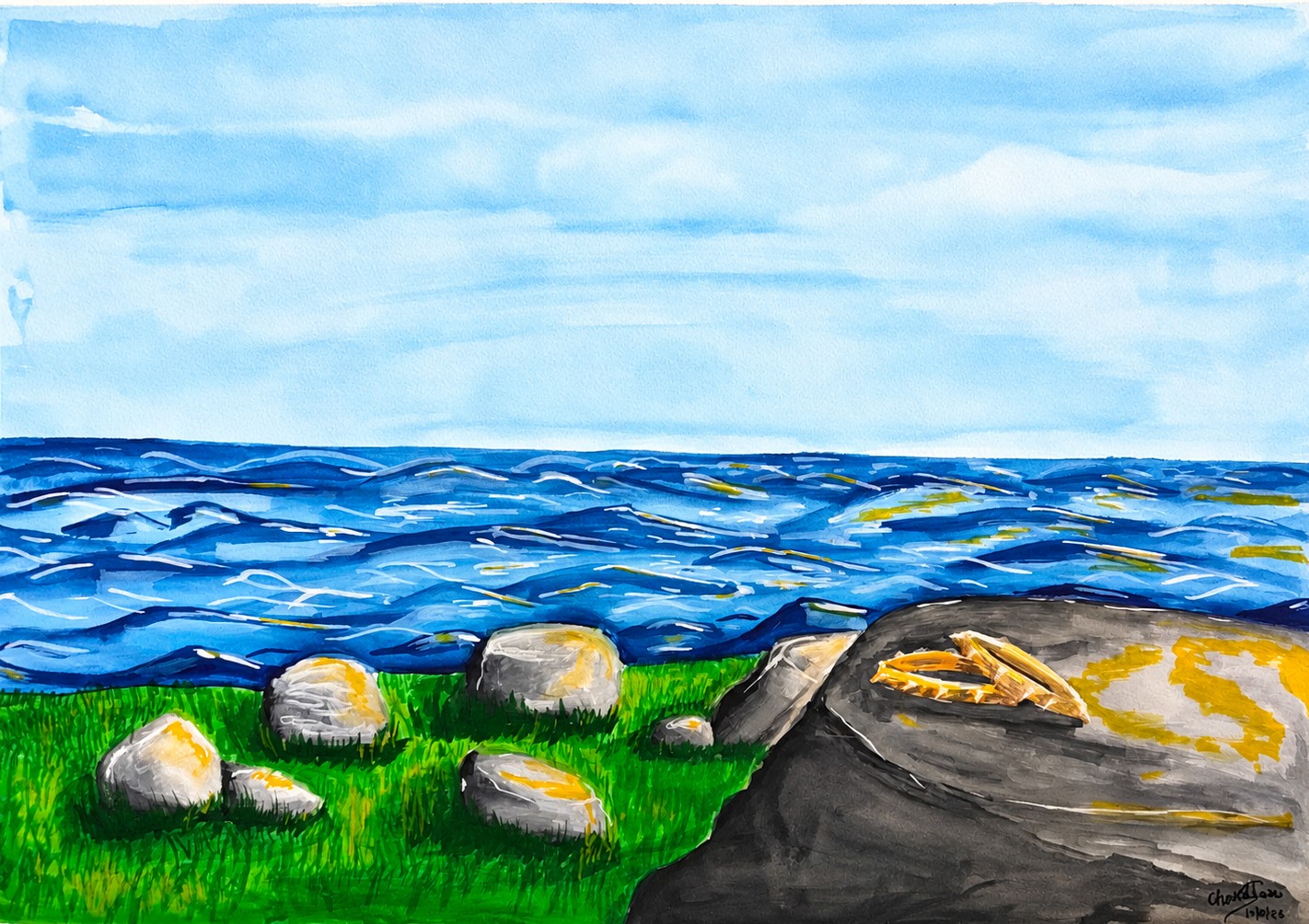 From the cliffs of Tapovan